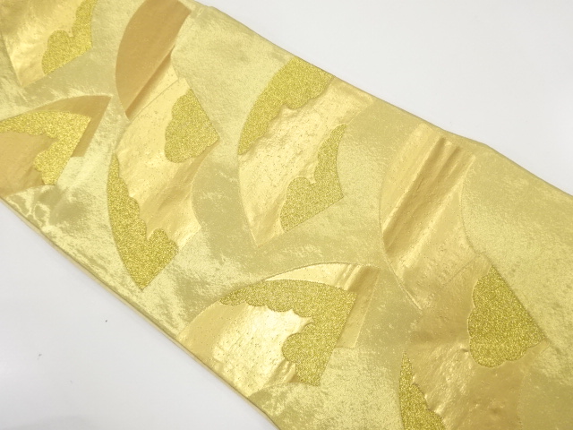 JAPANESE KIMONO / ANTIQUE FUKURO OBI / SILK / WOVEN JIGAMI PATTERN